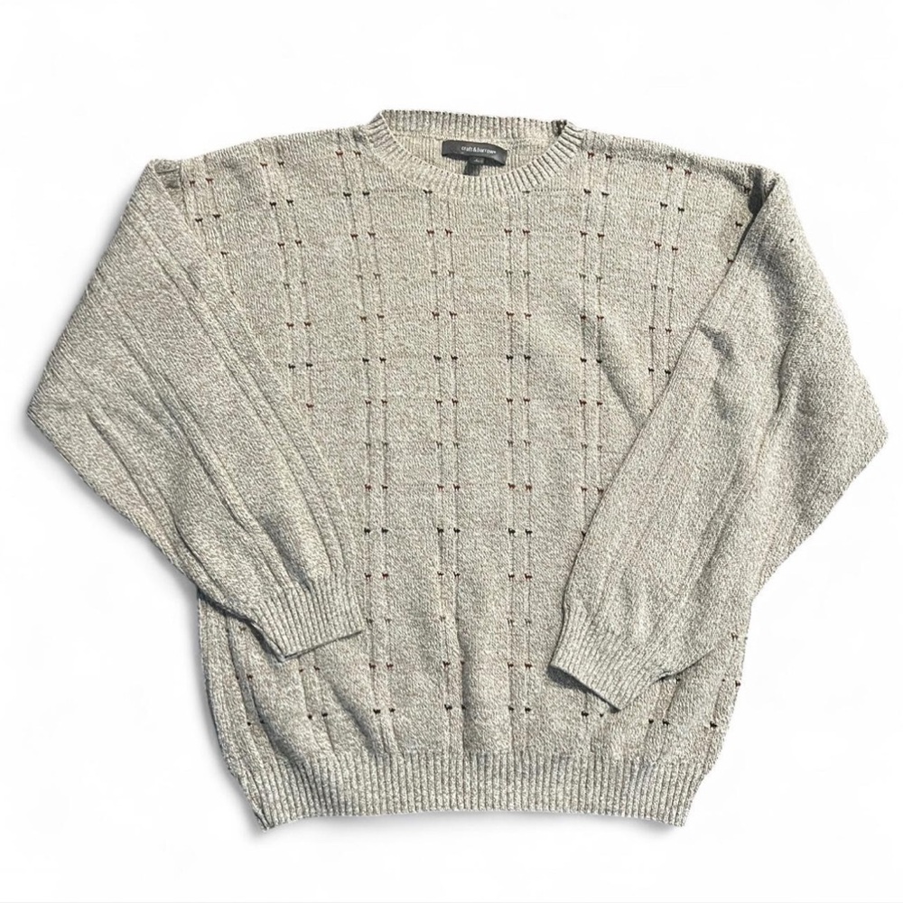 Croft & Barrow Men's Cream Crewneck Sweater